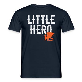 Little Hero - Sweet Animal Dragon - Men's T-Shirt - navy - Front - AI Model Male 178 light (178cm)