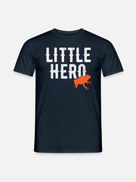 Kleiner Held - Süßer Tierfrosch - Männer T-Shirt - Navy