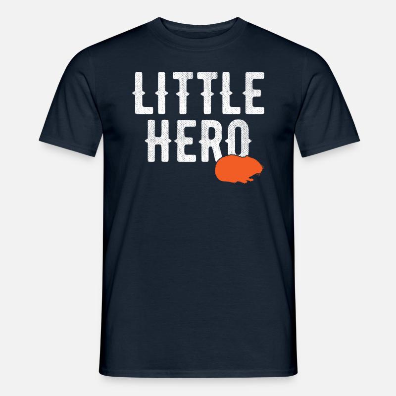 Kleiner Held - Süßer Tierhamster - Männer T-Shirt - Navy