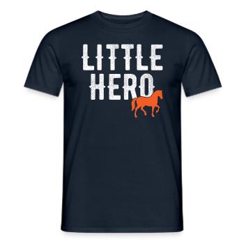 Little Hero - Cute Animal Horse - Men's T-Shirt - navy - Front - AI Model Male 178 light (178cm)