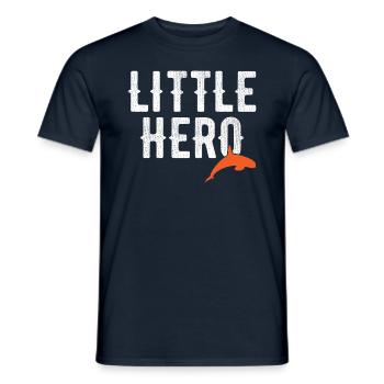 Little Hero - Sweet Animal Orca - Men's T-Shirt - navy - Front - AI Model Male 178 light (178cm)