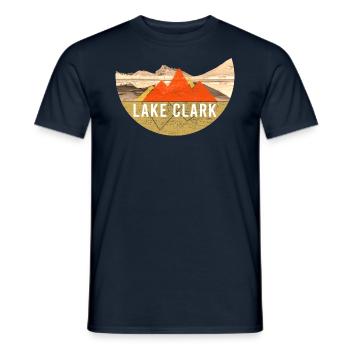 Jahrgang - Lake-Clark-Nationalpark - Männer T-Shirt - Navy - Vorne - AI Model Male 178 light (178cm)