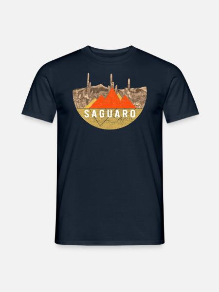 Jahrgang - Saguaro-Nationalpark - Männer T-Shirt - Navy