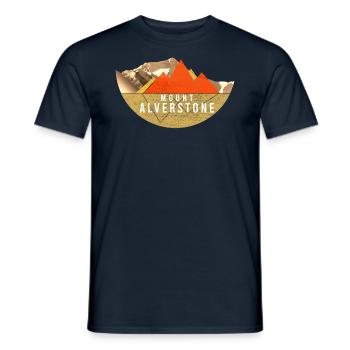 Vintages USA Randonnée - Mont Alverstone - T-shirt homme - marine - Devant - AI Model Male 178 light (178cm)