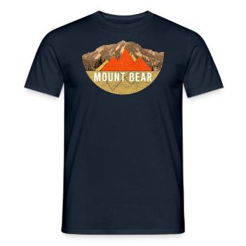 Vintages USA Hiking - Mountain Bear - Men's T-Shirt - navy - Front - AI Model Male 178 light (178cm)
