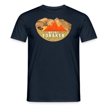 Vintages USA Randonnée - Mont Foraker - T-shirt homme - marine - Devant - AI Model Male 178 light (178cm)