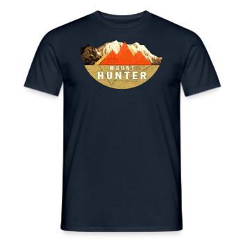 Vintages USA Hiking - Mountain Hunters - Men's T-Shirt - navy - Front - AI Model Male 178 light (178cm)