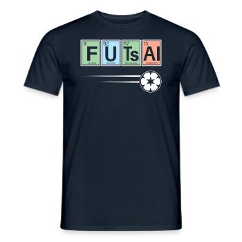 Chemistry Of Futsal Player Sports - Men's T-Shirt - navy - Front - AI Model Male 178 light (178cm)