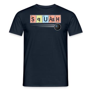 Squash Player Sports Chemistry - Men's T-Shirt - navy - Front - AI Model Male 178 light (178cm)