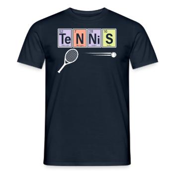 Joueur de tennis Chimie sportive - T-shirt homme - marine - Devant - AI Model Male 178 light (178cm)