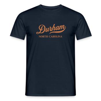 Retro USA Caroline du Nord Vintage Durham - T-shirt homme - marine - Devant - AI Model Male 178 light (178cm)