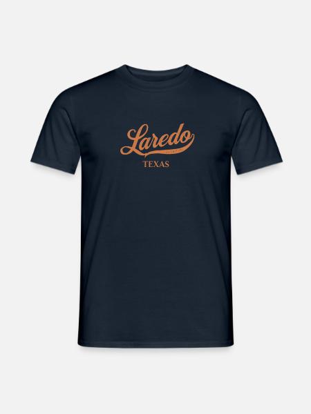 Retro USA Texas Vintage Laredo - Männer T-Shirt - Navy