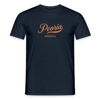 Retro USA Arizona Vintage Peoria - T-shirt homme - marine - Devant - AI Model Male 178 light (178cm)