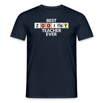 Bester Zoologielehrer Aller Zeiten - Männer T-Shirt - Navy - Vorne - AI Model Male 178 light (178cm)