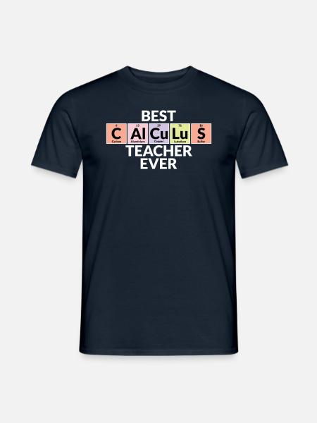 Bester Mathematiklehrer Aller Zeiten - Männer T-Shirt - Navy