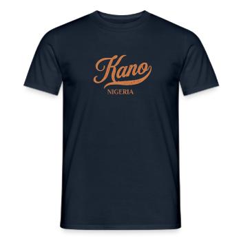 Retro Nigeria Stadt - Vintage Kano - Männer T-Shirt - Navy - Vorne - AI Model Male 178 light (178cm)