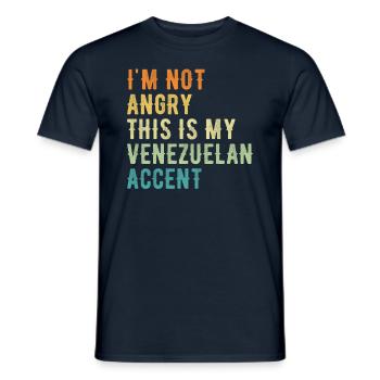 I'm not evil, my Venezuelan accent - Men's T-Shirt - navy - Front - AI Model Male 178 light (178cm)