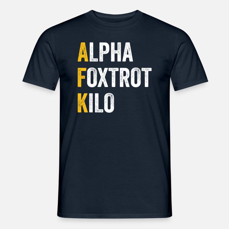 Computerchat Alpha Foxtrotti Kilo - Afk - T-shirt homme - marine