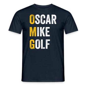 Computer Chat Oscar - Men's T-Shirt - navy - Front - AI Model Male 178 light (178cm)