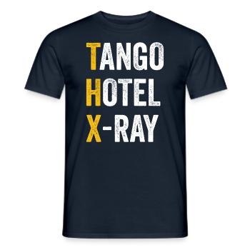 Computer-Chat-Tango. - Männer T-Shirt - Navy - Vorne - AI Model Male 178 light (178cm)