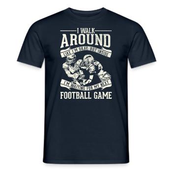 Ich Gehe In Ordnung Herum - Fußball - Männer T-Shirt - Navy - Vorne - AI Model Male 178 light (178cm)