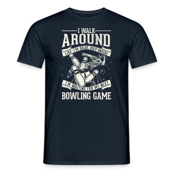 I'm going okay - bowling - Men's T-Shirt - navy - Front - AI Model Male 178 light (178cm)