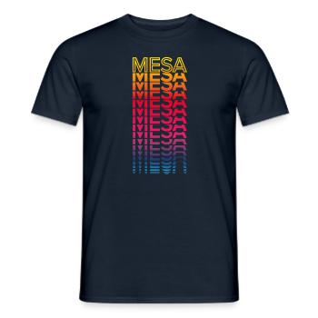 Retro Nostalgic USA City - Rainbow Mesa - Men's T-Shirt - navy - Front - AI Model Male 178 light (178cm)