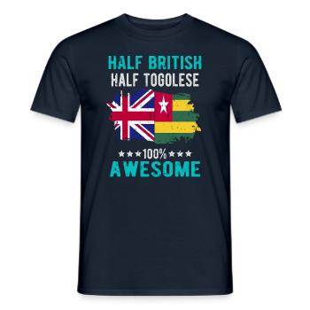 Halb Brite Halb Tongolese - Männer T-Shirt - Navy - Vorne - AI Model Male 178 light (178cm)