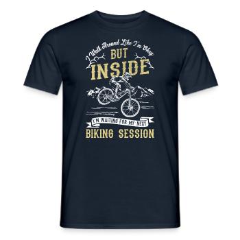 I'm walking around okay - Cycling - Men's T-Shirt - navy - Front - AI Model Male 178 light (178cm)