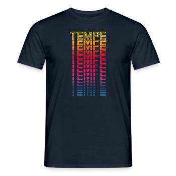 Retro Nostalgic USA City - Rainbow Tempe - Men's T-Shirt - navy - Front - AI Model Male 178 light (178cm)