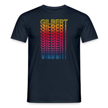 Retro Nostalgic USA City - Rainbow Gilbert - Men's T-Shirt - navy - Front - AI Model Male 178 light (178cm)