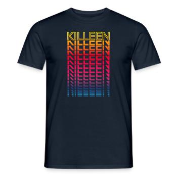 Retro Nostalgic USA City - Rainbow Killeen - T-shirt homme - marine - Devant - AI Model Male 178 light (178cm)