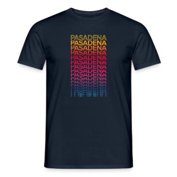 Retro Nostalgic USA City - Rainbow Pasadena - T-shirt homme - marine - Devant - AI Model Male 178 light (178cm)