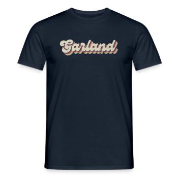 Nostalgic 70s USA City - Vintage Garland - Men's T-Shirt - navy - Front - AI Model Male 178 light (178cm)