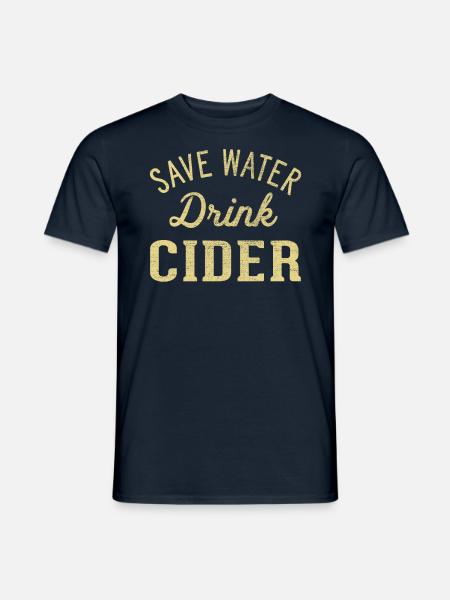 Save cider from water drink - Men's T-Shirt - navy