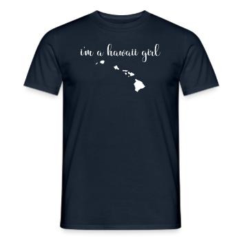 Je suis une Hawaii Girl State - T-shirt homme - marine - Devant - AI Model Male 178 light (178cm)