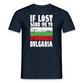 Bulgarien Flagge Spruch - Männer T-Shirt - Navy - Vorne - AI Model Male 178 light (178cm)