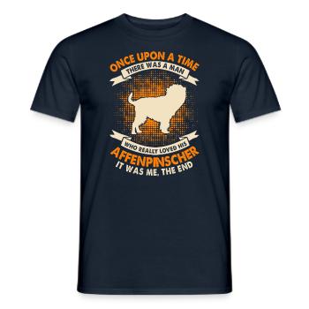 Il était une fois - Affenpinscher - T-shirt homme - marine - Devant - AI Model Male 178 light (178cm)
