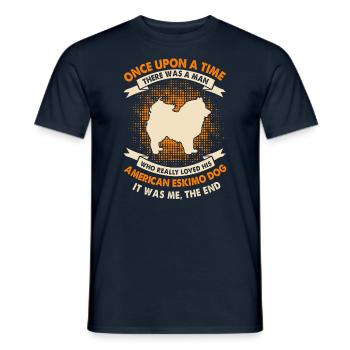 Il était une fois - Esquimau américain - T-shirt homme - marine - Devant - AI Model Male 178 light (178cm)