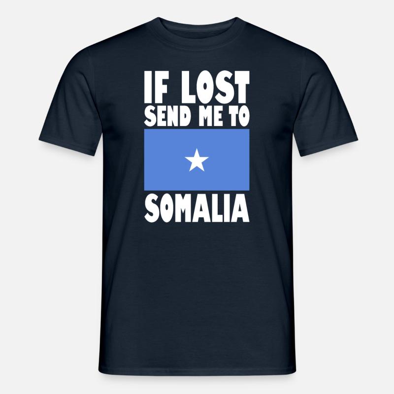 Somalia Flagge Spruch - Männer T-Shirt - Navy