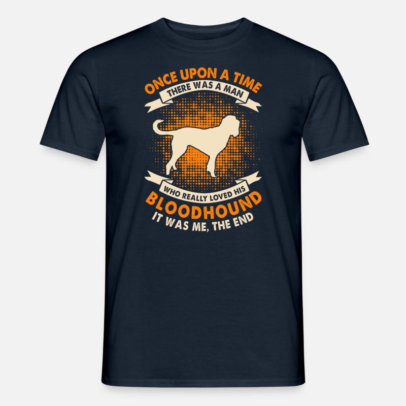 Einmal - Bluthund - Männer T-Shirt - Navy