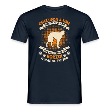 Il était une fois - Barsoi - T-shirt homme - marine - Devant - AI Model Male 178 light (178cm)