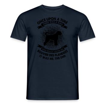 Il était une fois - Affenpinscher - T-shirt homme - marine - Devant - AI Model Male 178 light (178cm)