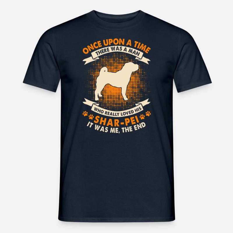 Es War Einmal - Chinesischer Shar-Pei - Männer T-Shirt - Navy