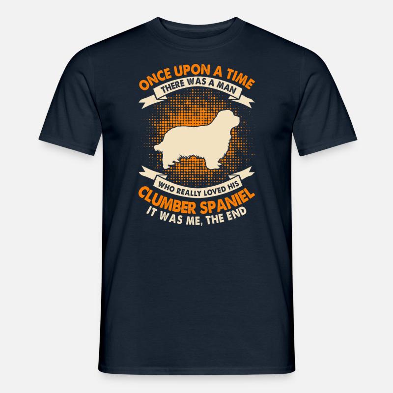 Einmal Zeit - Clumber Spaniel - Männer T-Shirt - Navy