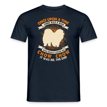 Es War Einmal - Chow-Chow - Männer T-Shirt - Navy - Vorne - AI Model Male 178 light (178cm)