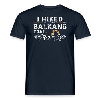 Randonnée - Balkans - T-shirt homme - marine - Devant - AI Model Male 178 light (178cm)