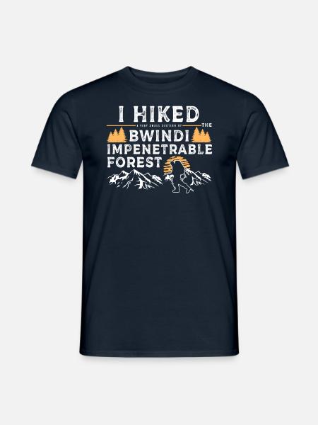 Gewandert - Undurchdringlicher Wald - Männer T-Shirt - Navy