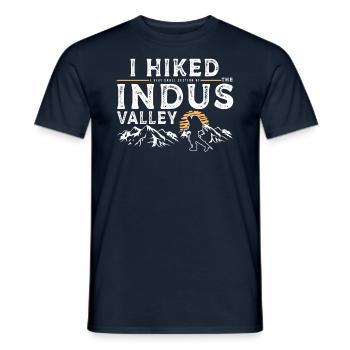 Randonnée - Vallée de l’Indus - T-shirt homme - marine - Devant - AI Model Male 178 light (178cm)