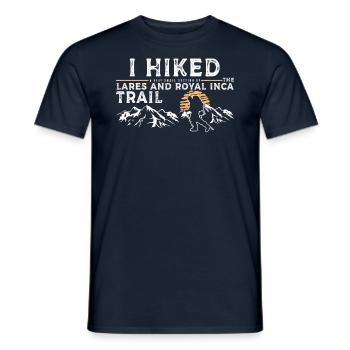 Wanderte - Lares Und Royal Inca Trail - Männer T-Shirt - Navy - Vorne - AI Model Male 178 light (178cm)